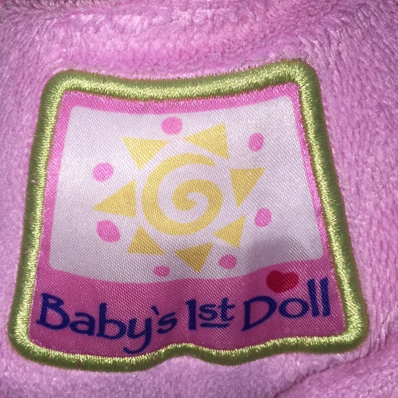 Fisher Price Babys 1st Doll Pink Rattle Soft Body Plush Doll 9 Inch - Picture 5 of 10